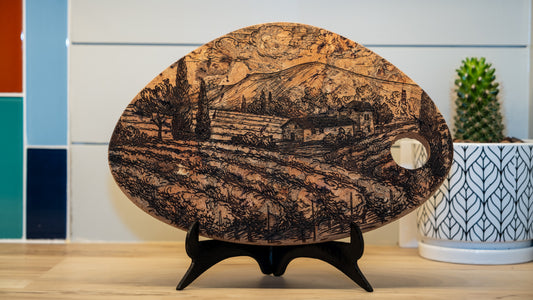 Tuscan Vineyard Hot Plate