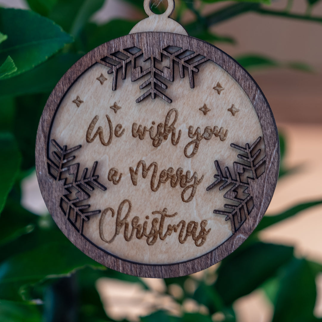 We Wish You A Merry Christmas Ornament